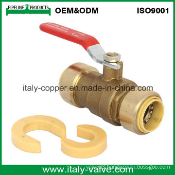 Customerized Lead-Free Brass Push Fit Ball Valve (IC-1003)